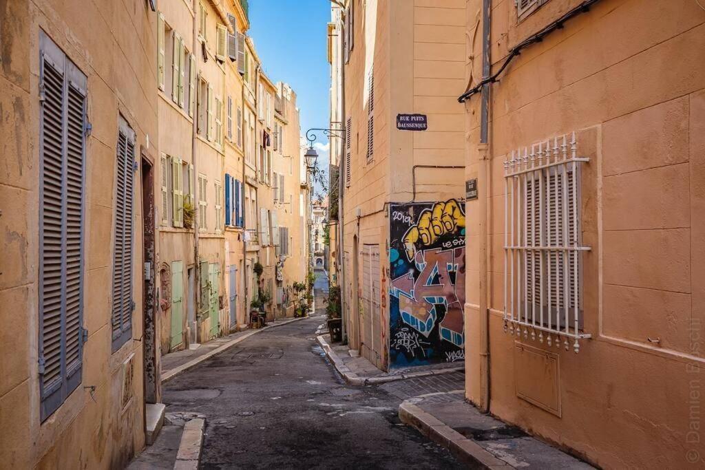 Appartement 5*, Climatise, Avec Terrasse Au Quartier Le Panier مارسيليا المظهر الخارجي الصورة
