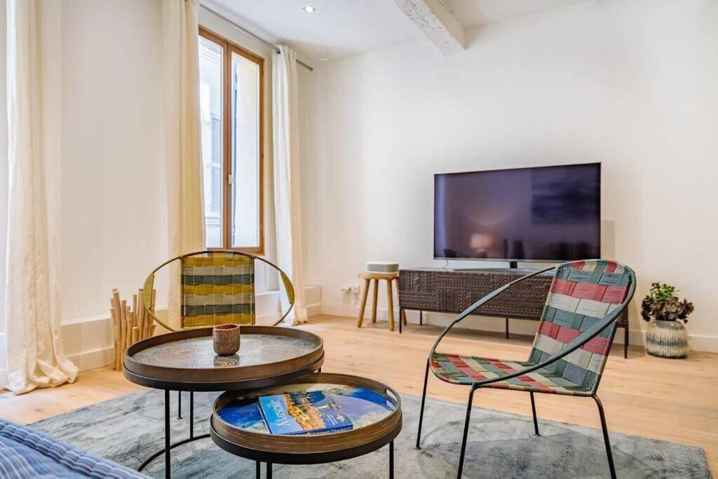 Appartement 5*, Climatise, Avec Terrasse Au Quartier Le Panier مارسيليا المظهر الخارجي الصورة