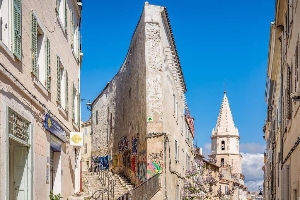 Appartement 5*, Climatise, Avec Terrasse Au Quartier Le Panier مارسيليا المظهر الخارجي الصورة